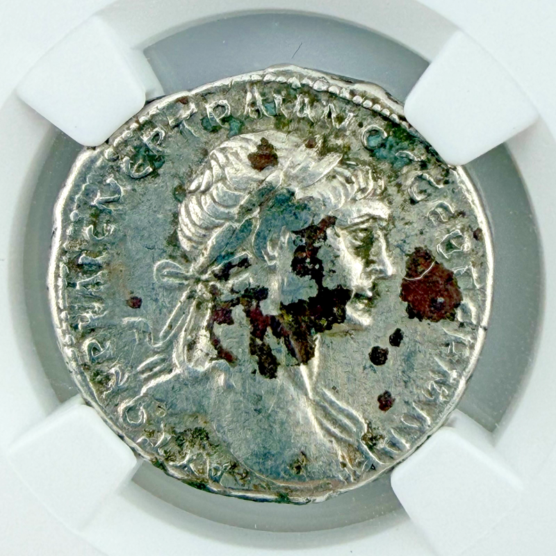 ARABIA PETRAEA, BOSTRA Trajan, AD 98-117 AR Tridrachm – NGC Ch VF