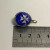 Small Antique Sterling Silver Enamel Egg Pendant (BLUE WITH STARS) Small Antique Sterling Silver Enamel Egg Pendant (BLUE WITH STARS)