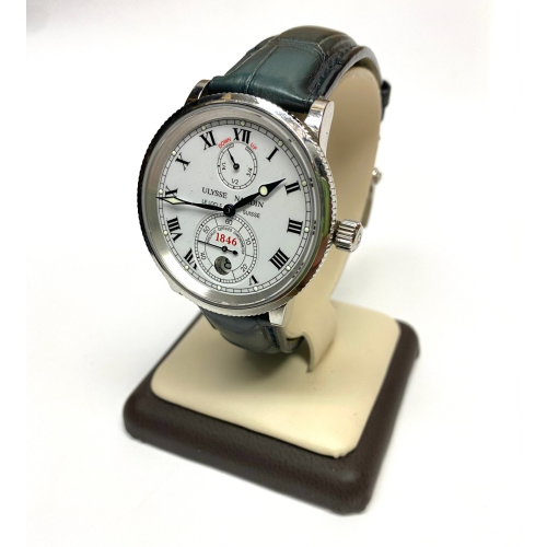 Ulysse Nardin Marine Chronomaster Ref-263-22 Automatic 38mm White Dial B&P Ulysse Nardin Marine Chronomaster Ref-263-22 Automatic 38mm White Dial B&P