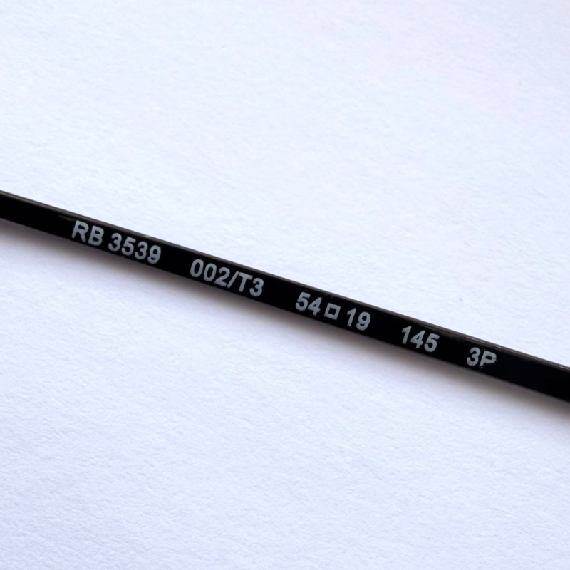 Ray-Ban RB3539 Erika Metal Polarized Black Grey Sunglasses 54mm - Authentic