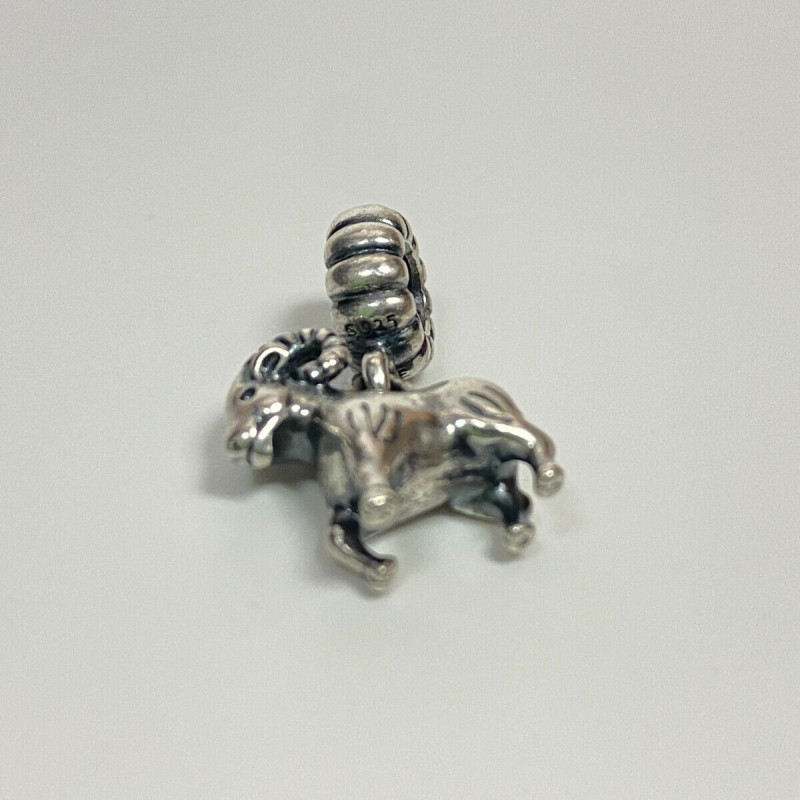Pandora 925 silver #791098 Ram Dangle Slide Bead Charm Pandora 925 silver #791098 Ram Dangle Slide Bead Charm