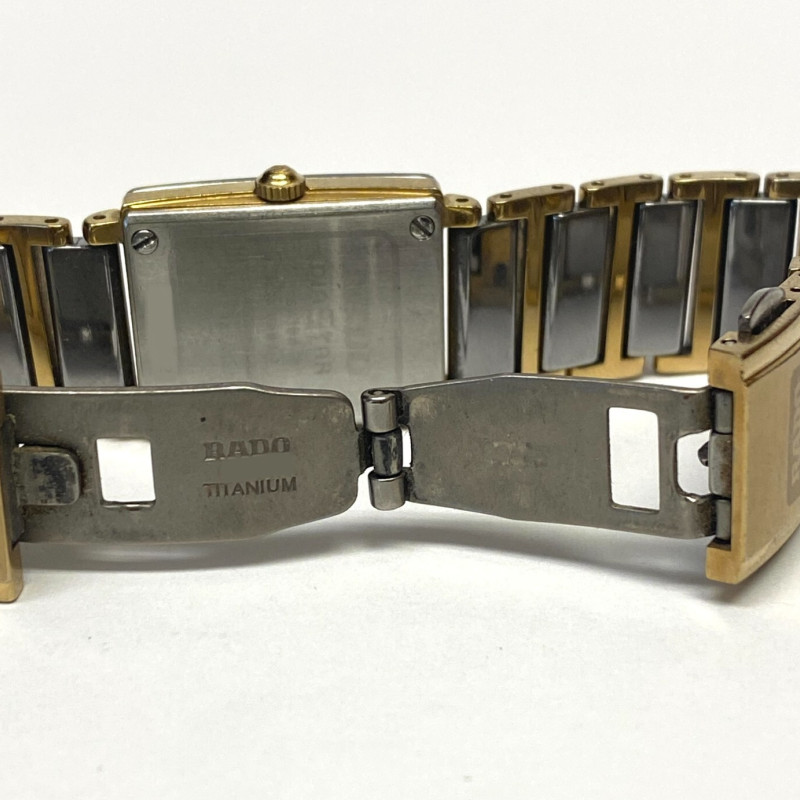 Rado DiaStar Woman’s Watch White Ceramic Yellow Gold Tone