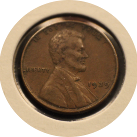 1939 WHEAT PENNY Abraham Lincoln One Cent #007