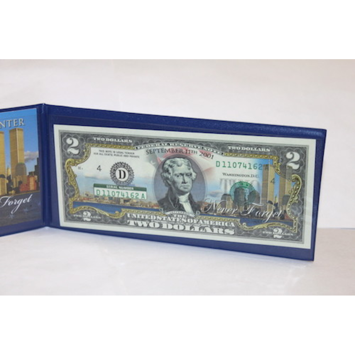10th Anniversary 9/11 Commemorative Colorized $2 Banknote