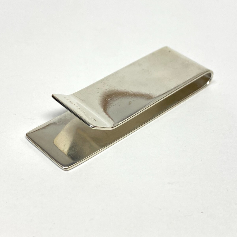 Tiffany & Co.  Money Clip Sterling Silver 925, With initials M.C.