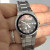 Bulova Diamond Silver Tone Black MOP Date Dial Womens Dress Watch 96R132