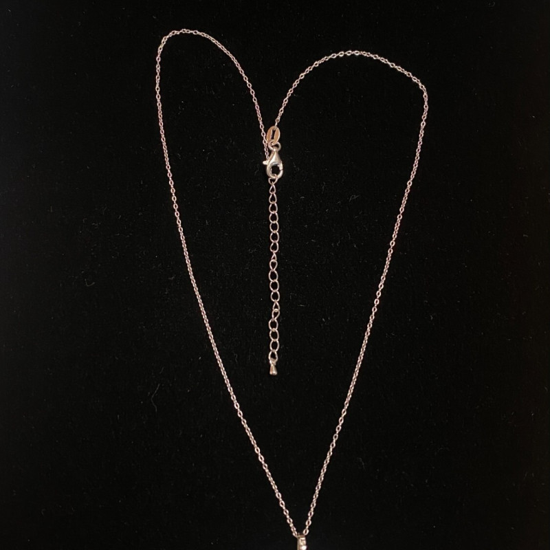 Silver 925 and White Sapphire, Celestial Protector Eye Chain Pendant 18 inches Silver 925 and White Sapphire, Celestial Protector Eye Chain Pendant 18 inches
