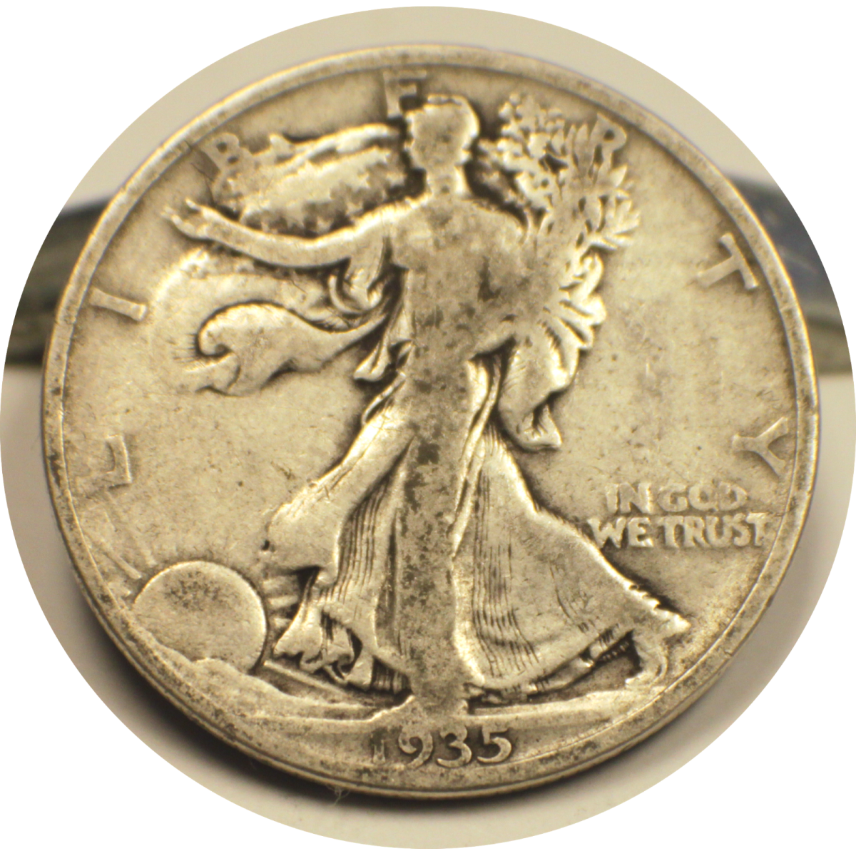 1935 Liberty Walking Half Dollar Silver Coin #007