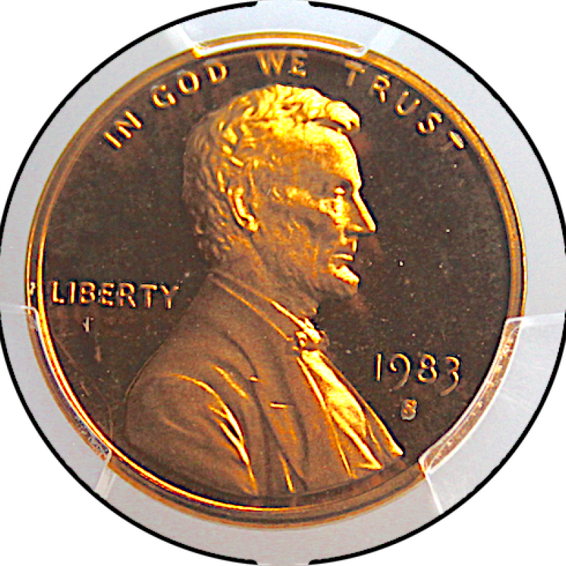 1983 S PR 68RD DCAM LINCOLN MEMORIAL PENNY 1C