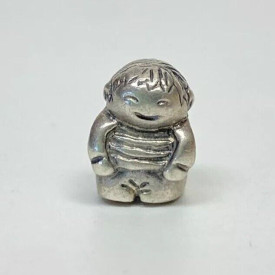 Pandora 790360 925 ALE Sterling Silver Little Happy Boy Bead Charm RETIRED