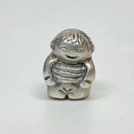 Pandora 790360 925 ALE Sterling Silver Little Happy Boy Bead Charm RETIRED