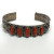 Vintage Silver Hand Bracelet Pure Red Coral Stone Vintage Silver Hand Bracelet Pure Red Coral Stone