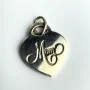 Tiffany & Co. Mom Heart Charm Pendant Sterling Silver 925