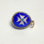 Small Antique Sterling Silver Enamel Egg Pendant (BLUE WITH STARS) Small Antique Sterling Silver Enamel Egg Pendant (BLUE WITH STARS)