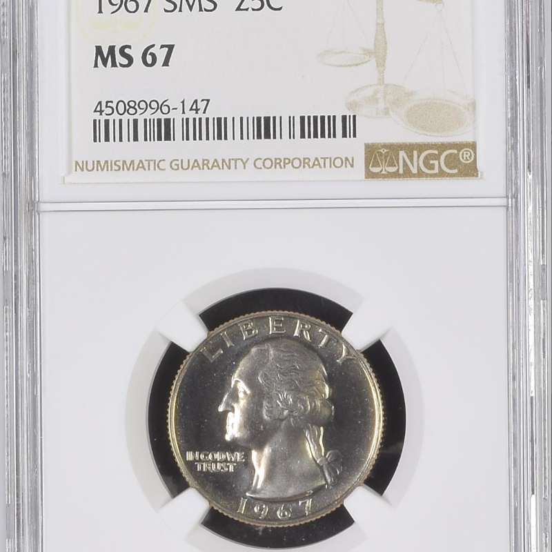 NGC 1967 SMS George Washington 25 cent MS 67  NGC 1967 SMS George Washington 25 cent MS 67
