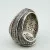 Hip Hop Ring Silver Finish With a Scattering of Cubic Zirconia Stones Size 10.25