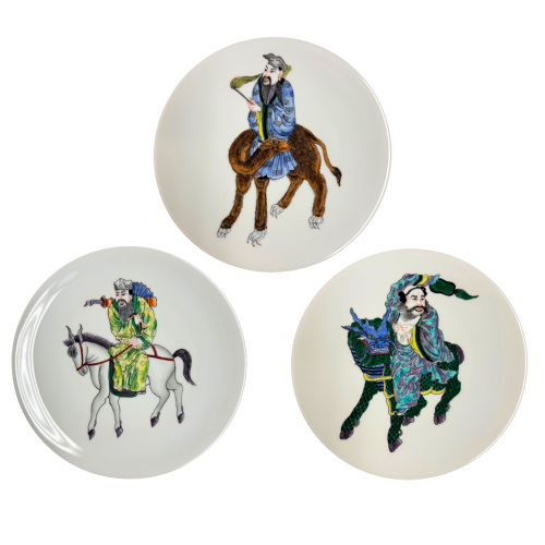 Legend of Lao Tse 3 Plates Limited Edition Series 276/300 Limoges France w/ Box Legend of Lao Tse 3 Plates Limited Edition Series 276/300 Limoges France w/ Box