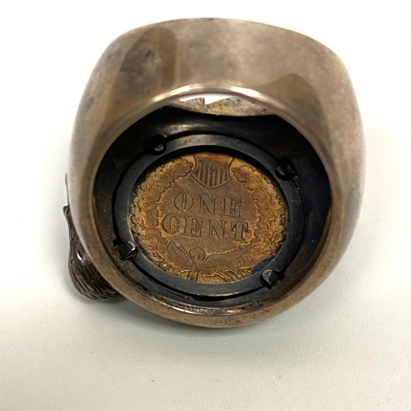 Bradford Exchange Sterling Silver 1906 Indian Head Penny Men's Ring 10 Bradford Exchange Sterling Silver 1906 Indian Head Penny Men's Ring 10