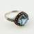 Vintage Style 925 Silver Blue Topaz Marcasite Ring Maker CW