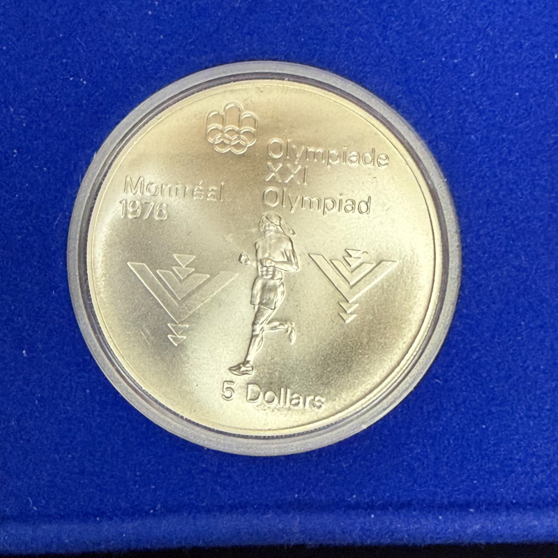 1976 Montreal Olympics Series III Les Premiers Sports Canadiens 4-Coin Silver Se