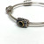 Vintage YJ 925 Sterling Silver & Round Black Onex Stones Bracelet Vintage YJ 925 Sterling Silver & Round Black Onex Stones Bracelet