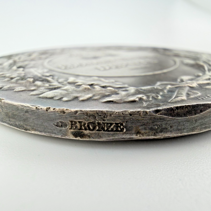 French “Pro Patria” Commemorative Medal 1890 Presented to Deputy Edouard Grinda