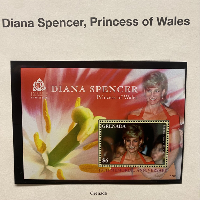 Princess Diana Spencer Princess of Wales Collectable Postage Stamps Near Mint