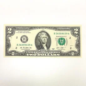 2013 2$Dollar US Federal Reserve B26099039A