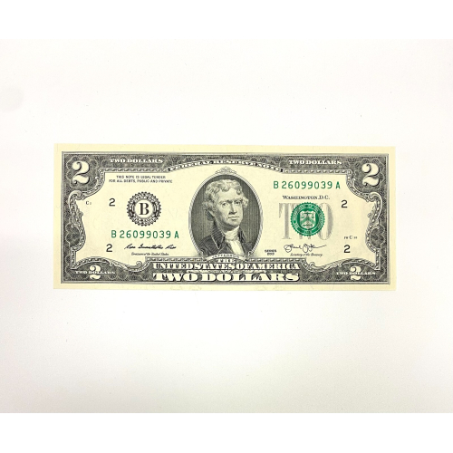 2013 2$Dollar US Federal Reserve B26099039A