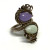 Joy Jade and White Sapphires Sterling Silver Shape Dragon Ring