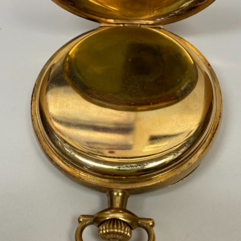 14k GOLD WALTHAM KEYSTONE, THE K.W.C.CO POCKET WATCH 23 Jewels, 48mm