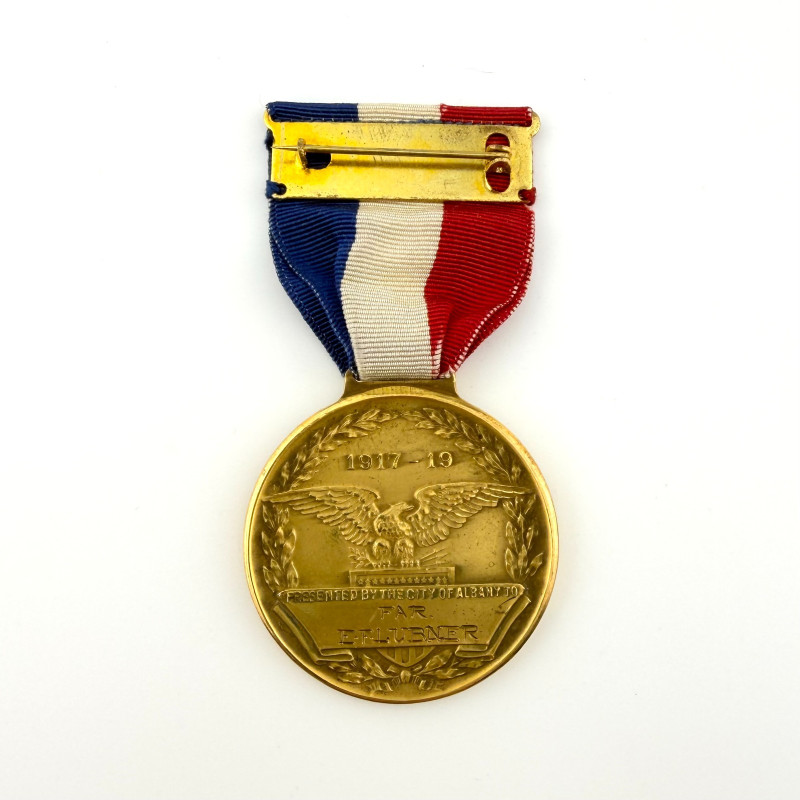 WWI Albany, NY Awarded Patriotic Service World War Medal 1917–1919 (Name & Rank)
