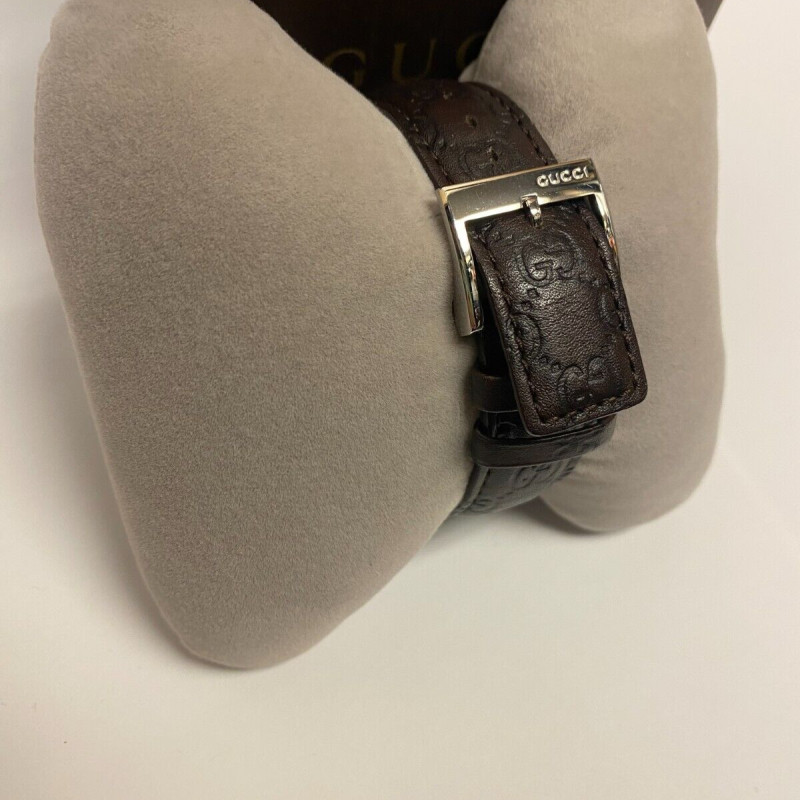GUCCI G-Round 101M Brown Dial Men's Quartz Watch, Box [Near Mint]