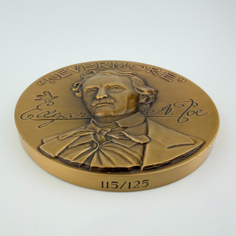Rare Edgar Allan Poe ANA bronze Medal 2008 World Money Fair in Baltimore 115/125