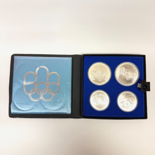 1976 Montreal Olympics Series II Olympic Motifs 4-Coin Sterling Silver Set Canad 1976 Montreal Olympics Series II Olympic Motifs 4-Coin Sterling Silver Set Canad
