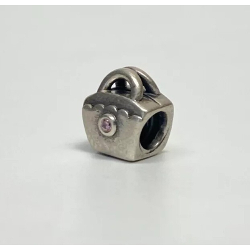 Authentic Pandora Silver Pink CZ Scalloped Purse Bead 790473PCZ *RETIRED* Authentic Pandora Silver Pink CZ Scalloped Purse Bead 790473PCZ *RETIRED*