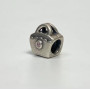 Authentic Pandora Silver Pink CZ Scalloped Purse Bead 790473PCZ *RETIRED*