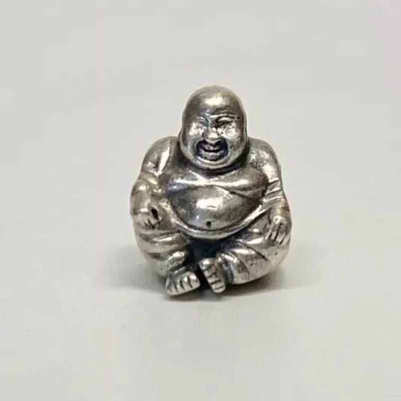 Authentic PANDORA Sterling Silver SMILING BUDDHA Charm Bead 925 ALE Retired Authentic PANDORA Sterling Silver SMILING BUDDHA Charm Bead 925 ALE Retired
