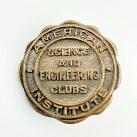 Vintage 1940’s American Institute Science and Engineering Clubs Bronze Pin