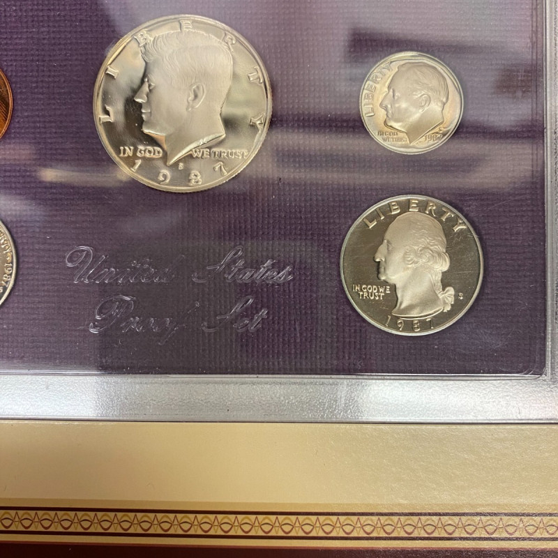 1987 San Francisco Mint Proof Set with Historic 1960 American Credo Stamp