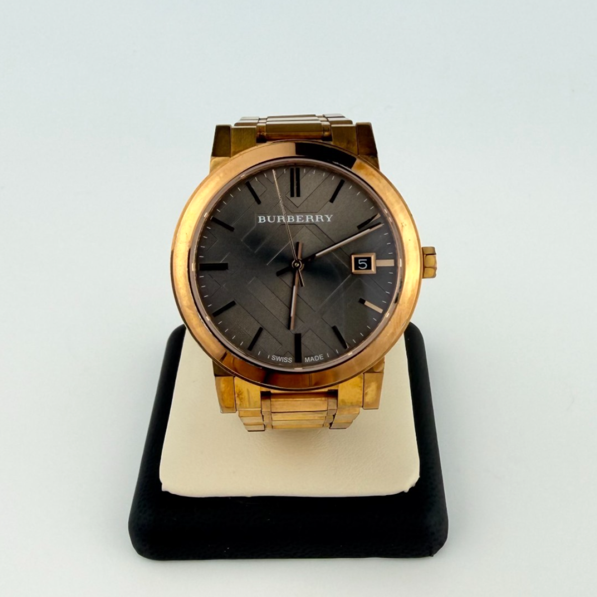 Burberry BU9754 The City Rose Gold Stainless Steel Chronograph Dial Watch