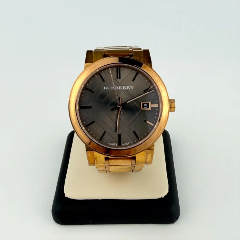 Burberry BU9754 The City Rose Gold Stainless Steel Chronograph Dial Watch
