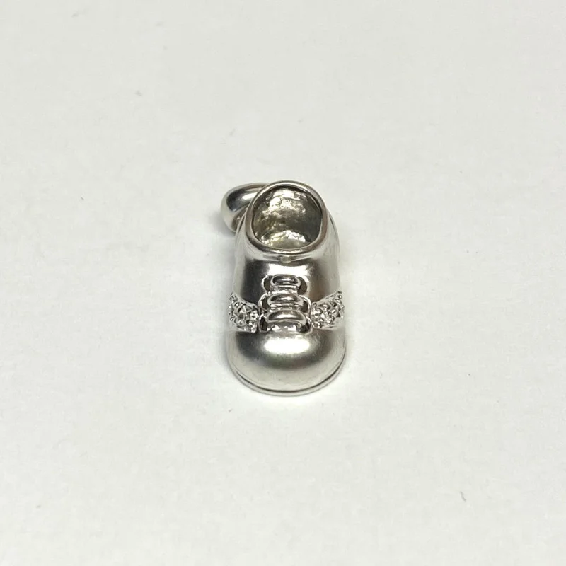 14K Baby Shoe Charm With Engraving 585 0n Pendent