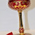 Silver 925 & 24k Gold Plated Wine Chalice Enamel Small Bird Filigree Silver 925 & 24k Gold Plated Wine Chalice Enamel Small Bird Filigree
