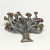 Bora Sterling Silver 925 Tree with Emerald and Ruby Pendant