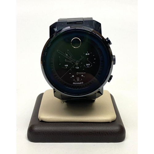 Movado Bold Dark Blue Men's Watch - MB.01.1.3. 44mm, 6" Strap