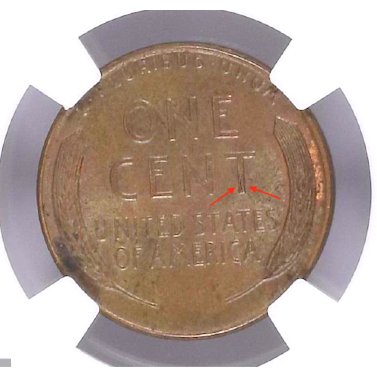  NGC AU 58 BN 1C, 1955 LINCOLN WHEAT