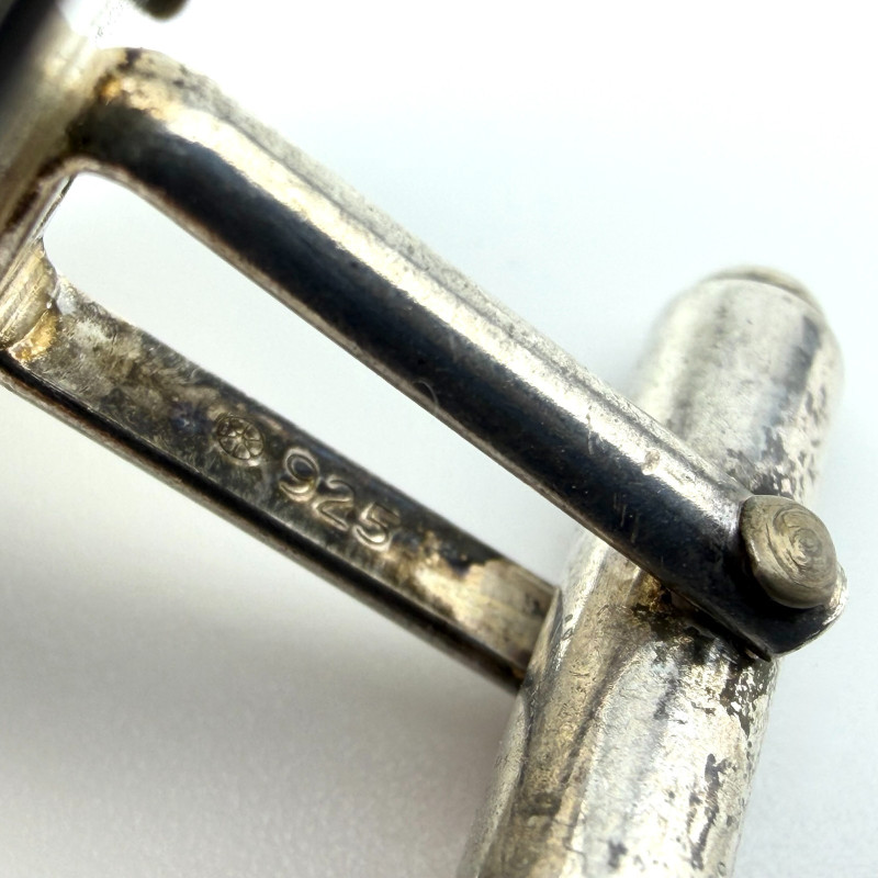 Cuff links 1936-1937 Buffalo Indian Nickel Coins Indian Head in a Silver Setting