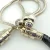 Authentic Pandora Black Leather Adjustable Sliding Bracelet with Sterling Silver