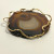 Brooch/Pendant Agate in 14 Kt Yellow Gold